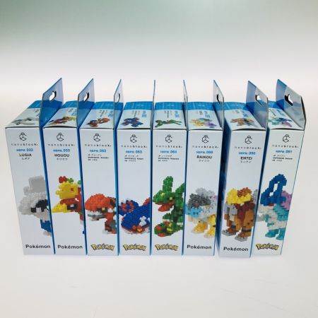 カワダ ナノブロック ポケットモンスター ポケモン 8体 まとめ ルギア ホウオウ カイオーガ グラードン レックウザ ライコウ エンテイ スイクン