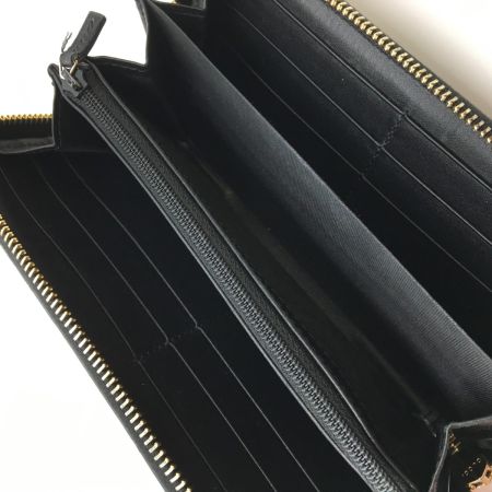  GUCCI グッチ グッチシマ ラウンドファスナー長財布 レザー 黒  307980 ブラック