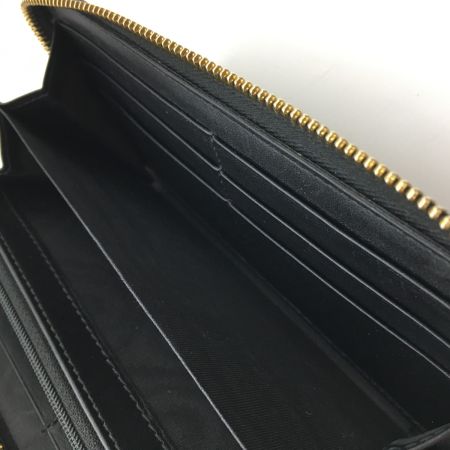  GUCCI グッチ グッチシマ ラウンドファスナー長財布 レザー 黒  307980 ブラック