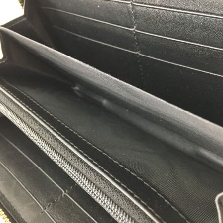  GUCCI グッチ グッチシマ ラウンドファスナー長財布 レザー 黒  307980 ブラック