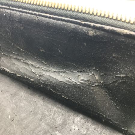  GUCCI グッチ 化粧ポーチ バニティバッグ ポーチ エナメル ブラック バンブー 032･200159･0150 ブラック 内部剥がれ・劣化あり