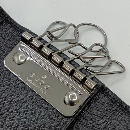  GUCCI グッチ 6連キーケース GG 箱付 154450・493075 ブラック