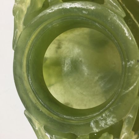   中国美術　 翡翠　 香炉　 三足香炉　 龍 中古品