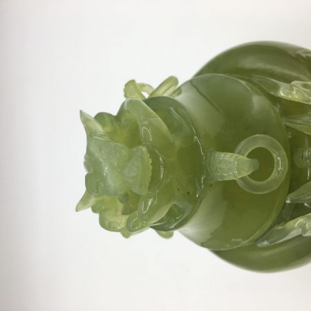   中国美術　 翡翠　 香炉　 三足香炉　 龍 中古品