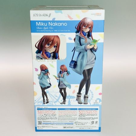   グッドスマイルカンパニー 五等分の花嫁 中野三玖 Date Style Ver. 1/6スケール