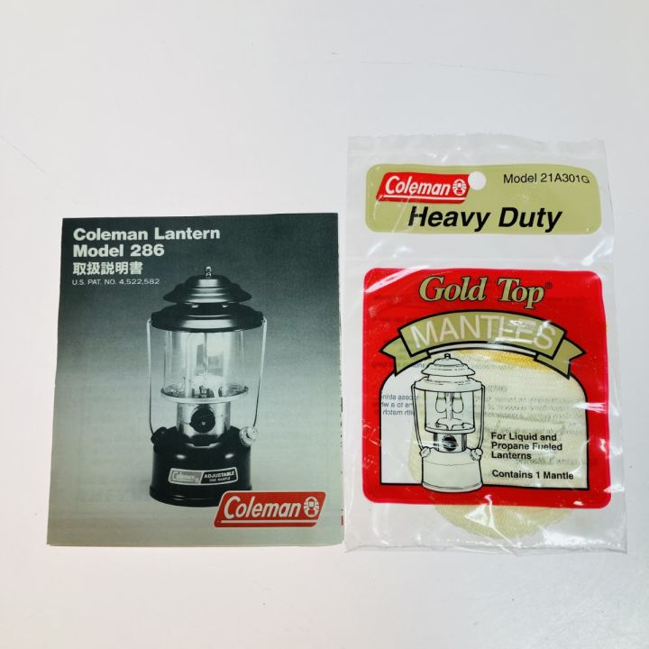 コールマン　ランタン用　ゴールドトップマントル　Model　21A101G　4袋 コールマン Model 282 ランタン（未使用品）