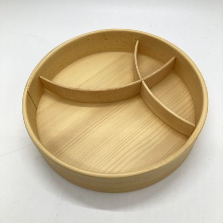  クラフト工房SOGO オケクラフト エゾ松 木製 曲桶 蓋付き 仕切り付き