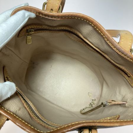  LOUIS VUITTON ルイヴィトン モノグラム プチ・バケット トートバッグ M42238 ブラウン ポーチ欠品