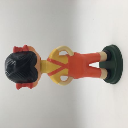   不二家 首振り人形 ペコちゃん きざみ目 ソフビ　頭ネジ1本