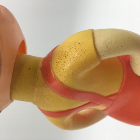   不二家 首振り人形 ペコちゃん きざみ目 ソフビ　頭ネジ1本