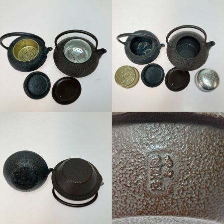   南部鉄器 まとめ 鉄瓶 急須 灰皿(梅) 自在鉤(サル) 錆有