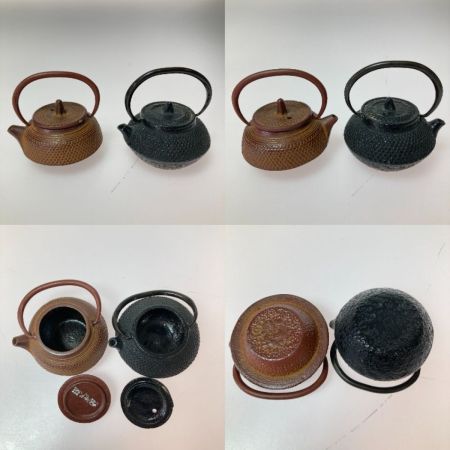   南部鉄器 まとめ 鉄瓶 急須 灰皿(梅) 自在鉤(サル) 錆有