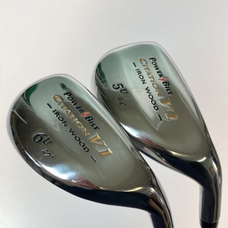  POWER BILT パワービルト CITATION サイテーション 5U 6U ユーティリティ 2本セット フレックスR カバー付