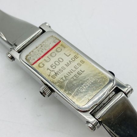  GUCCI グッチ 1500L レディース 腕時計 クォーツ ブラック文字盤