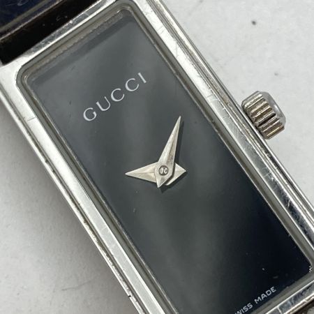  GUCCI グッチ 1500L レディース 腕時計 クォーツ ブラック文字盤