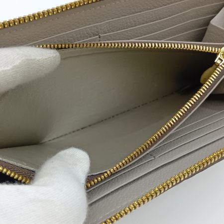  BEAUGRAND ボーグラン バングルウォレット L字ファスナー 長財布 クロコ ホワイト