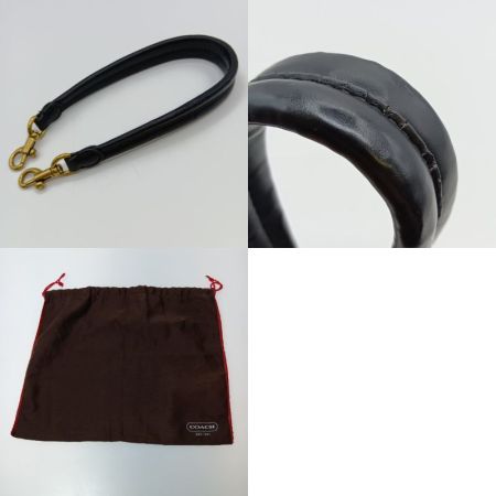  COACH コーチ ピロー タビー 2WAY ショルダー バッグ C0772 ブラック チャーム欠品