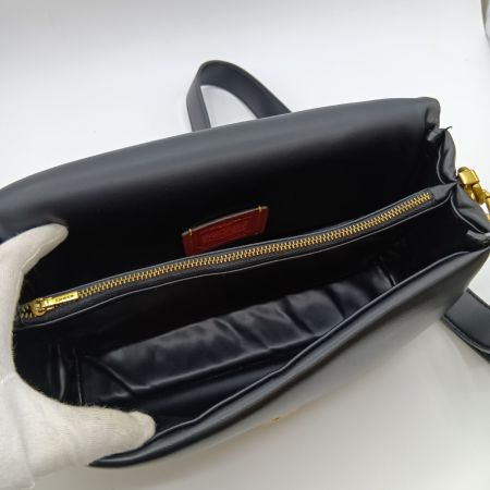  COACH コーチ ピロー タビー 2WAY ショルダー バッグ C0772 ブラック チャーム欠品