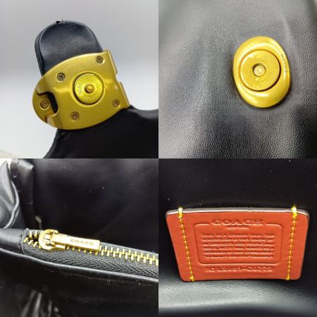  COACH コーチ ピロー タビー 2WAY ショルダー バッグ C0772 ブラック チャーム欠品