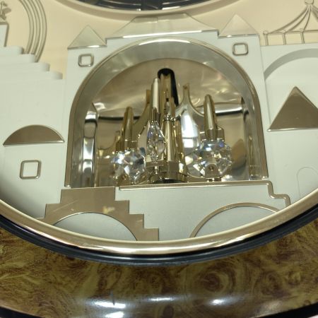  RHYTHM からくり時計 スモールワールド パルタージュ リズム時計 電波時計 4MN473RA