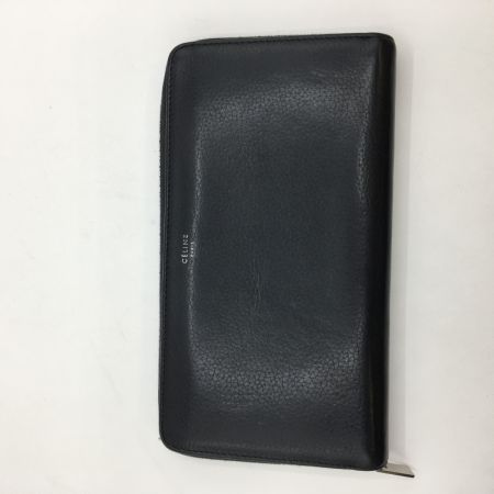  CELINE セリーヌ ラウンドファスナー財布 S・TN・3185 ブラック