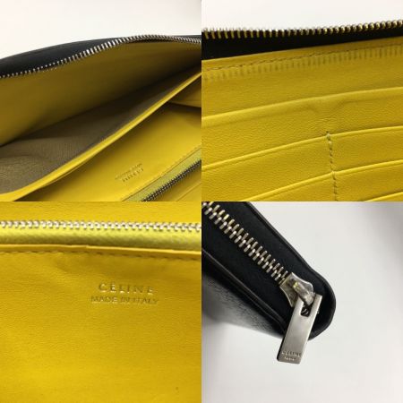  CELINE セリーヌ ラウンドファスナー財布 S・TN・3185 ブラック