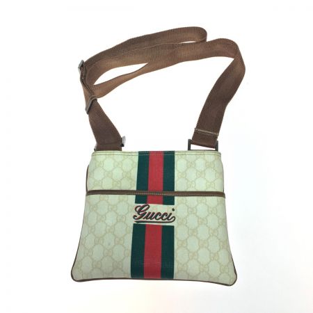  GUCCI グッチ シェリーライン ショルダーバッグ GGスプリーム×レザー 189817 497927