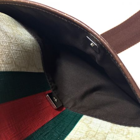  GUCCI グッチ シェリーライン ショルダーバッグ GGスプリーム×レザー 189817 497927