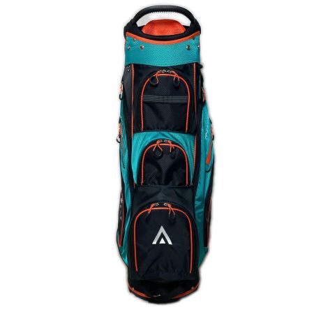   PYKES PEAK PP-2.0 キャディバッグ 9.5型 14分割 2.4kg グリーン x ブラック