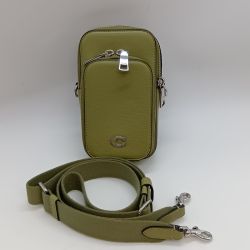 ◎◎ COACH コーチ フォーン クロスボディ  ショルダーバッグ スマホショルダー CP272 グリーン Bランク