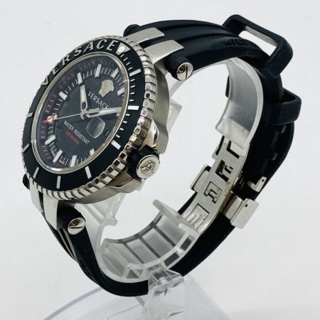  VERSACE ベルサーチ V-RACE DIVER メンズ クォーツ 腕時計 箱・取説付 VAK010016