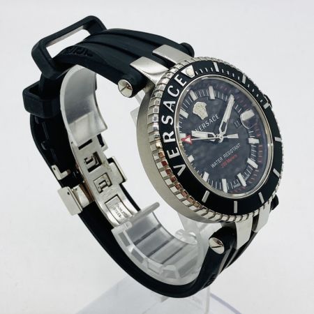  VERSACE ベルサーチ V-RACE DIVER メンズ クォーツ 腕時計 箱・取説付 VAK010016