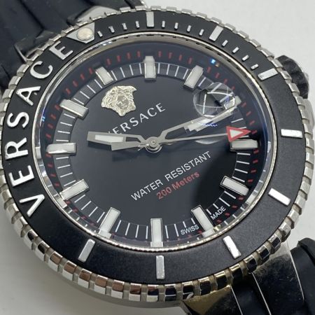  VERSACE ベルサーチ V-RACE DIVER メンズ クォーツ 腕時計 箱・取説付 VAK010016
