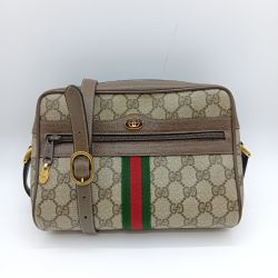 ◎◎ GUCCI グッチ シェリーライン ショルダーバッグ オールドグッチ GGスプリーム 98-02-004 ブラウン GGスプリーム Cランク