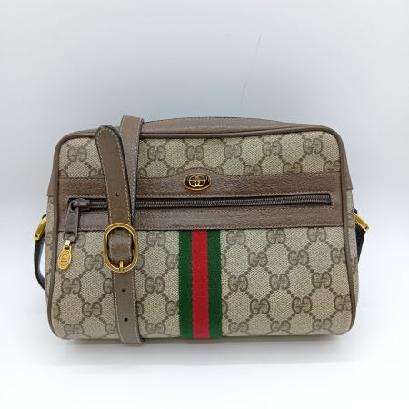  GUCCI グッチ シェリーライン ショルダーバッグ オールドグッチ GGスプリーム 98-02-004 ブラウン GGスプリーム