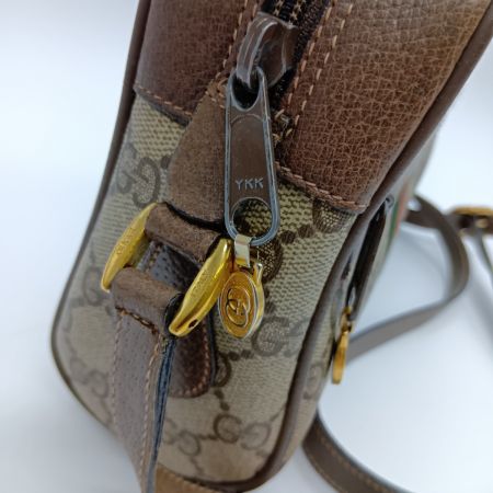  GUCCI グッチ シェリーライン ショルダーバッグ オールドグッチ GGスプリーム 98-02-004 ブラウン GGスプリーム