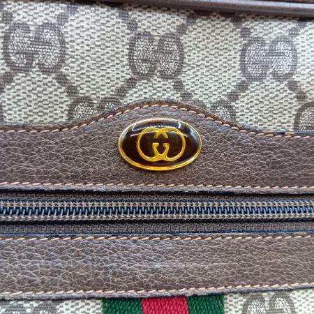  GUCCI グッチ シェリーライン ショルダーバッグ オールドグッチ GGスプリーム 98-02-004 ブラウン GGスプリーム