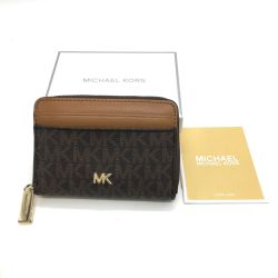 ◎◎ MICHAEL KORS マイケルコース コインケース JET SET PVCシグネチャーラウンド 34F9GF6Z1B Bランク