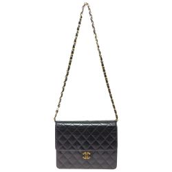 ◎◎ CHANEL シャネル マトラッセ シングルチェーン シングルフラップ ショルダーバッグ A03569 ブラック×ワインレッド Cランク