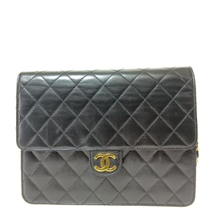  CHANEL シャネル マトラッセ シングルチェーン シングルフラップ ショルダーバッグ A03569 ブラック×ワインレッド