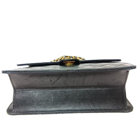  CHANEL シャネル マトラッセ シングルチェーン シングルフラップ ショルダーバッグ A03569 ブラック×ワインレッド