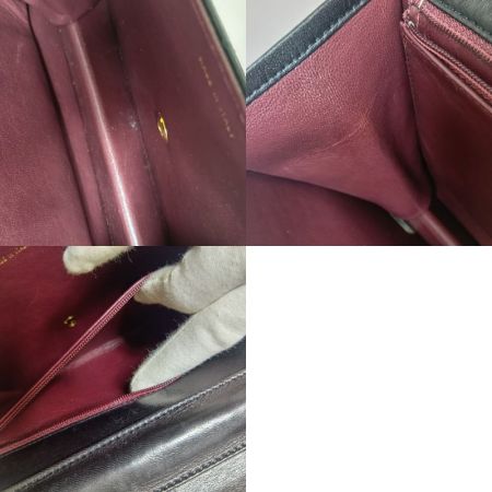  CHANEL シャネル マトラッセ シングルチェーン シングルフラップ ショルダーバッグ A03569 ブラック×ワインレッド