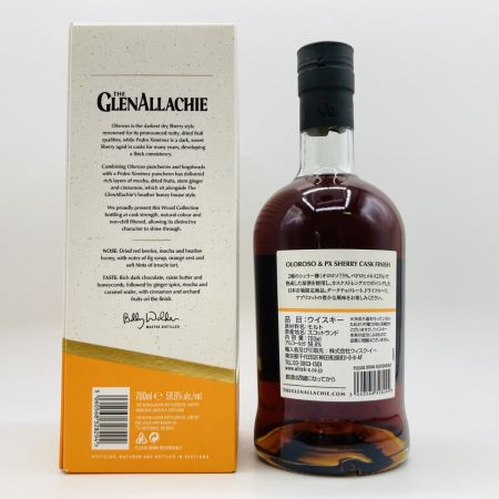   The GlenAllachie グレンアラヒー ウイスキー 12年 オロロソ&PXシェリーカスクフィニッシュ 700ml 58.8% 箱付 未開栓