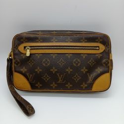 ◎◎ LOUIS VUITTON ルイヴィトン モノグラム マルリードラゴンヌGM セカンドバッグ M51825 ブラウン ジャンク品 Dランク