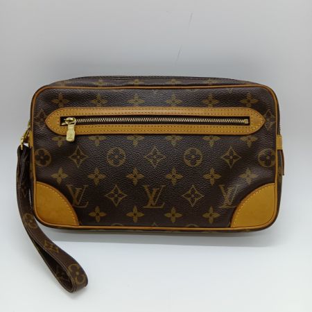  LOUIS VUITTON ルイヴィトン モノグラム マルリードラゴンヌGM セカンドバッグ M51825 ブラウン ジャンク品