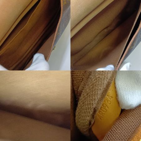  LOUIS VUITTON ルイヴィトン モノグラム ソミュール30 ショルダーバッグ M42256 ブラウン