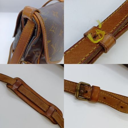  LOUIS VUITTON ルイヴィトン モノグラム ソミュール30 ショルダーバッグ M42256 ブラウン