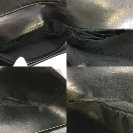  CHANEL シャネル キャビアスキン デカココ がま口 財布 ブラック