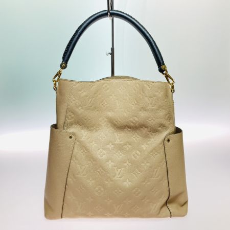  LOUIS VUITTON ルイヴィトン モノグラム アンプラント バガテル ショルダーバッグ M50075 ベージュ 布袋付