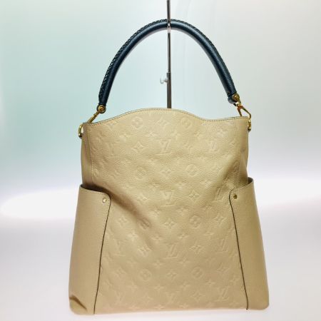  LOUIS VUITTON ルイヴィトン モノグラム アンプラント バガテル ショルダーバッグ M50075 ベージュ 布袋付